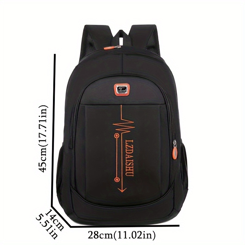 trendy multi layer zipper backpack large capacity business computer backpack perfect knapsack for commuting and travel details 0